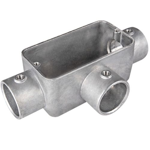 Condulete Alumínio Fixo Tipo T 1 Polegada Sem Rosca Sem Pintura Sem Tampa Sem Vedação - Wetzel