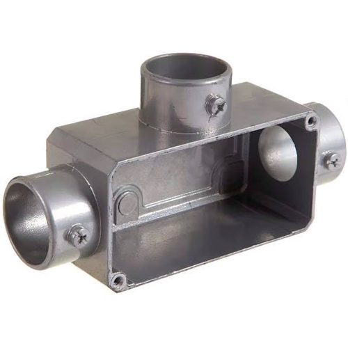 Condulete Alumínio Fixo Tipo Tb 1 Polegada Sem Rosca Sem Pintura Sem Tampa Sem Vedação - Wetzel