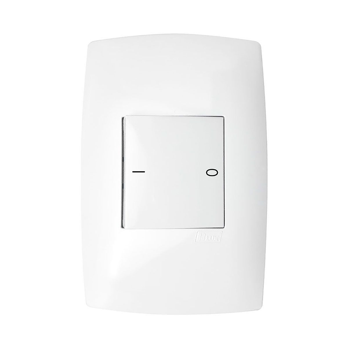 Conjunto 1 Interruptor Bipolar Simples Duplo 20A 4X2 Home Branco - Blux