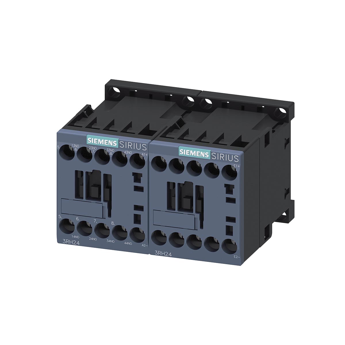 Contator Auxiliar 10A 24Vcc 4Na Com Intertravamento E Retenção Mecânico 3RH24401BB40 - Siemens