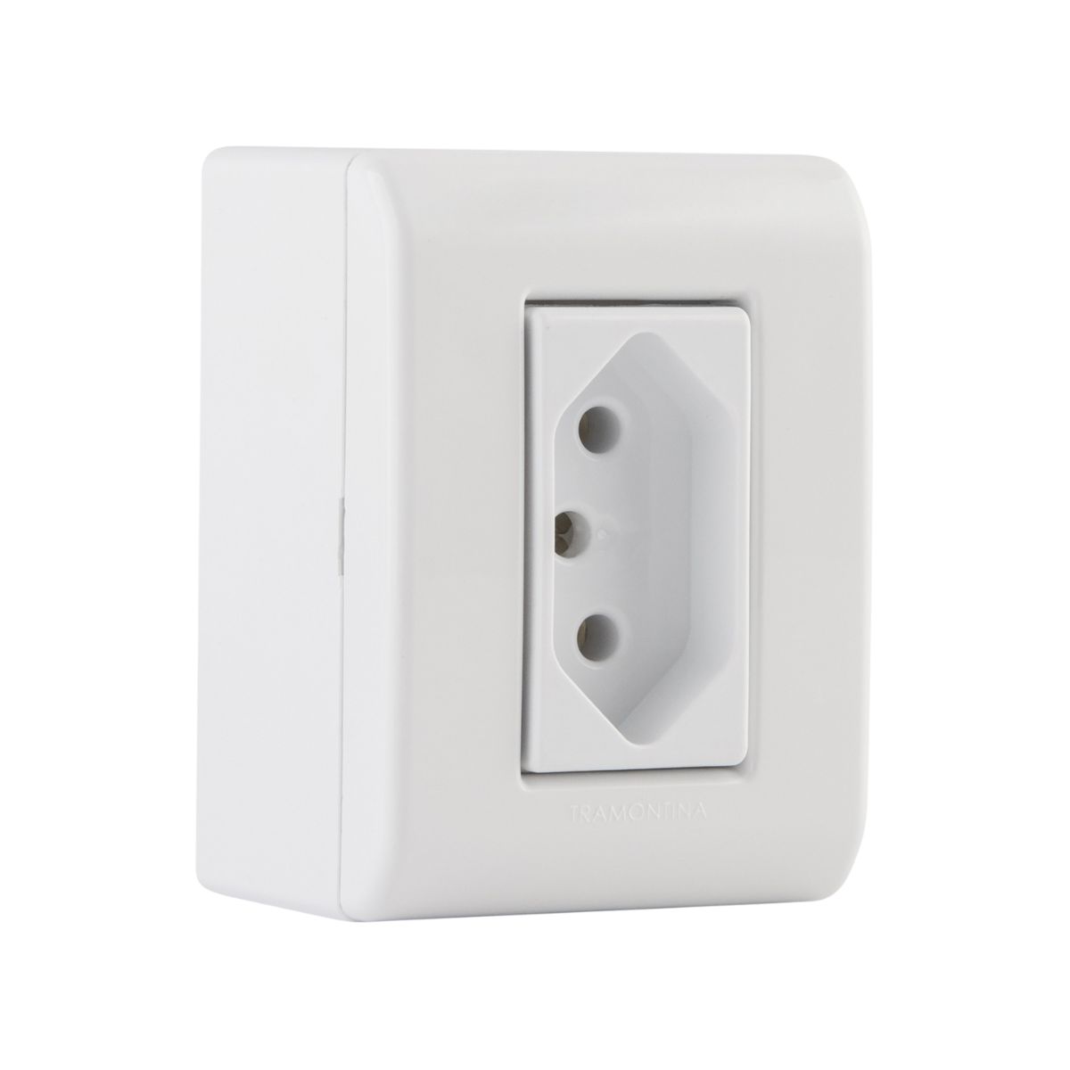 Caixa Sobrepor C/1 Tom 2P+T 10A 250V - Tramontina