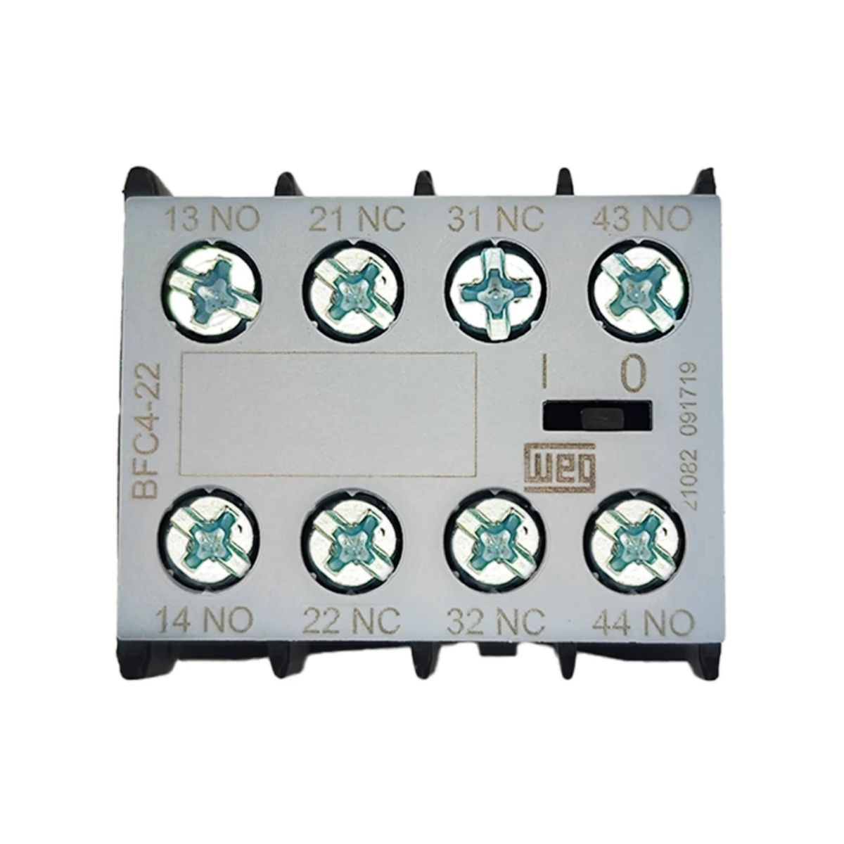 Bloco Contatos (Azul) Auxiliar Frontal 2Na+2Nf Tetrap P/Contator Cwc07-16 - Weg