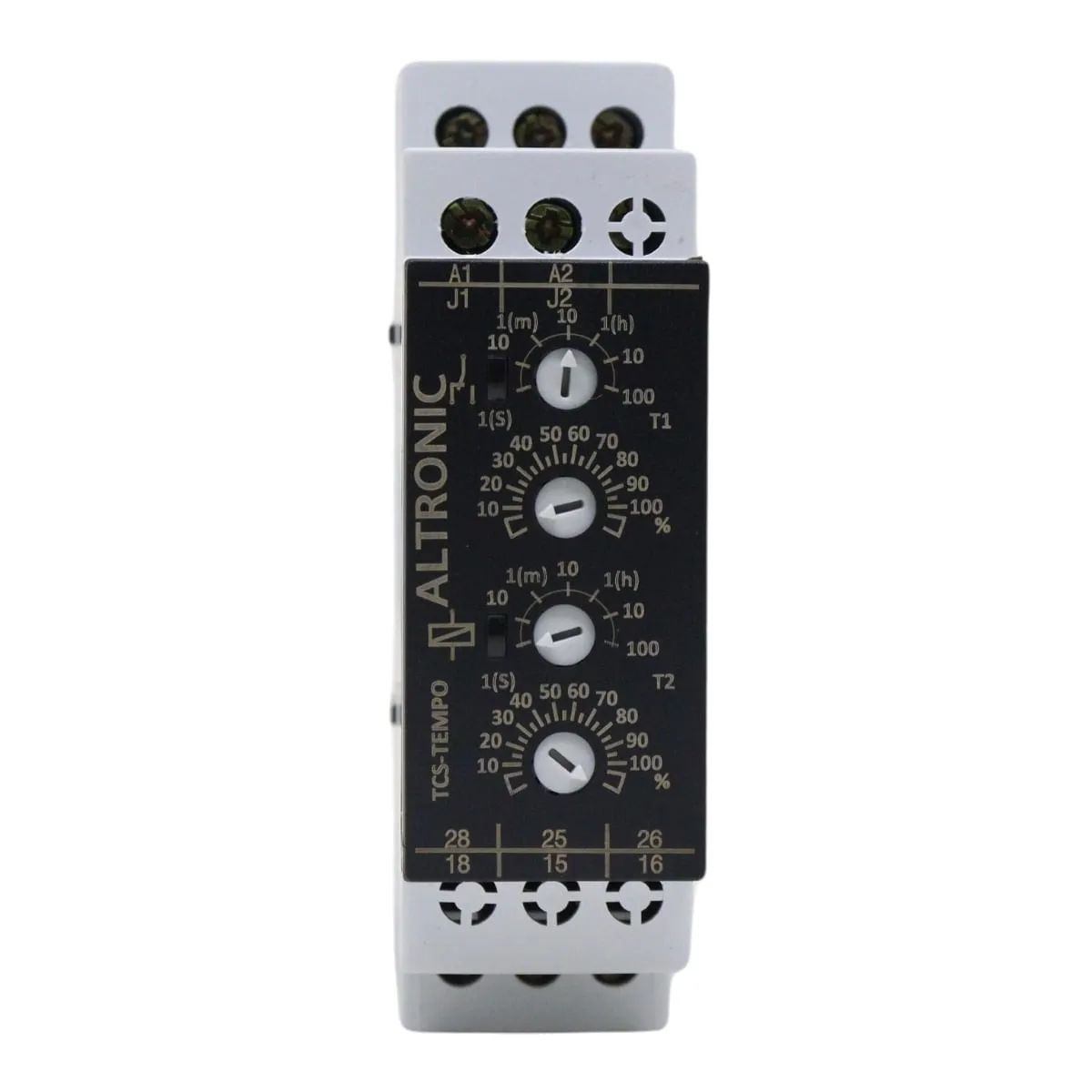 Relé Temporizador Eletrônico Cíclico 0,1Seg-100H 1 Spdt (1Naf) 24-240Vca/Cc - Altronic