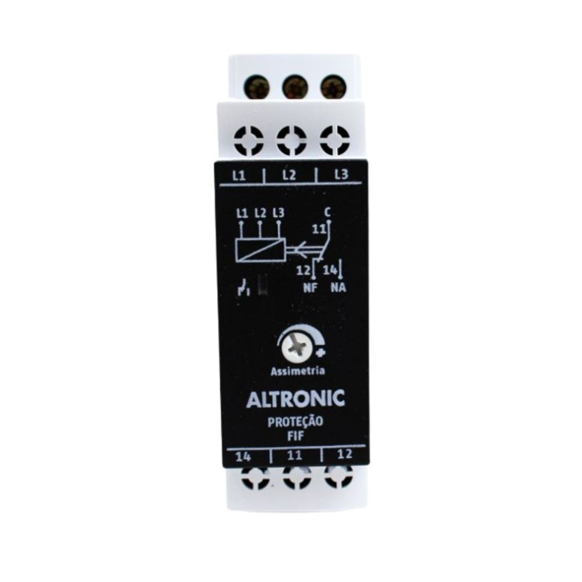Relé Supervisão Trifásico Falta Seq Fase Assimetria Modular S/Neutro 220-440V 1Rev (Spdt) - Altronic