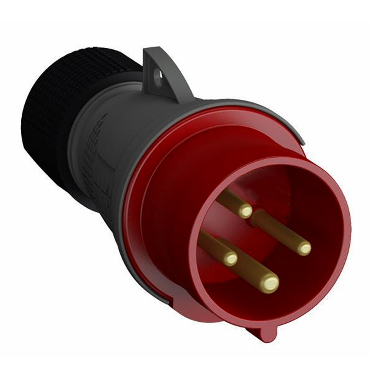 Plug Macho Plástico 3P+T 16A 380/415V Vermelho 6H Ip44 316BP6 - ABB
