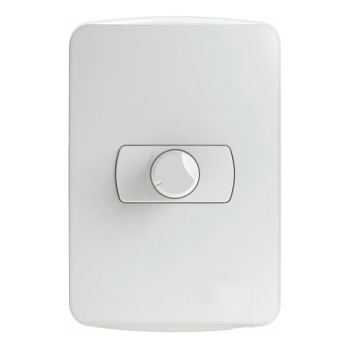 Módulo Variador Rotativo Para Ventilador E Lâmpada 127V Com Placa 4X2 Branca - Pw