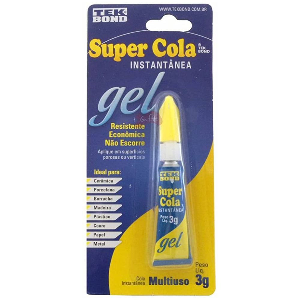 Cola Instantânea Super Cola Gel 3G - Tek Bond