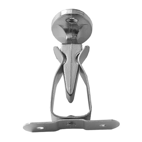 Fixador Para Portas Rodapé Niquelado Cartela Com 2 Unidades - Sfixa - Sfixa