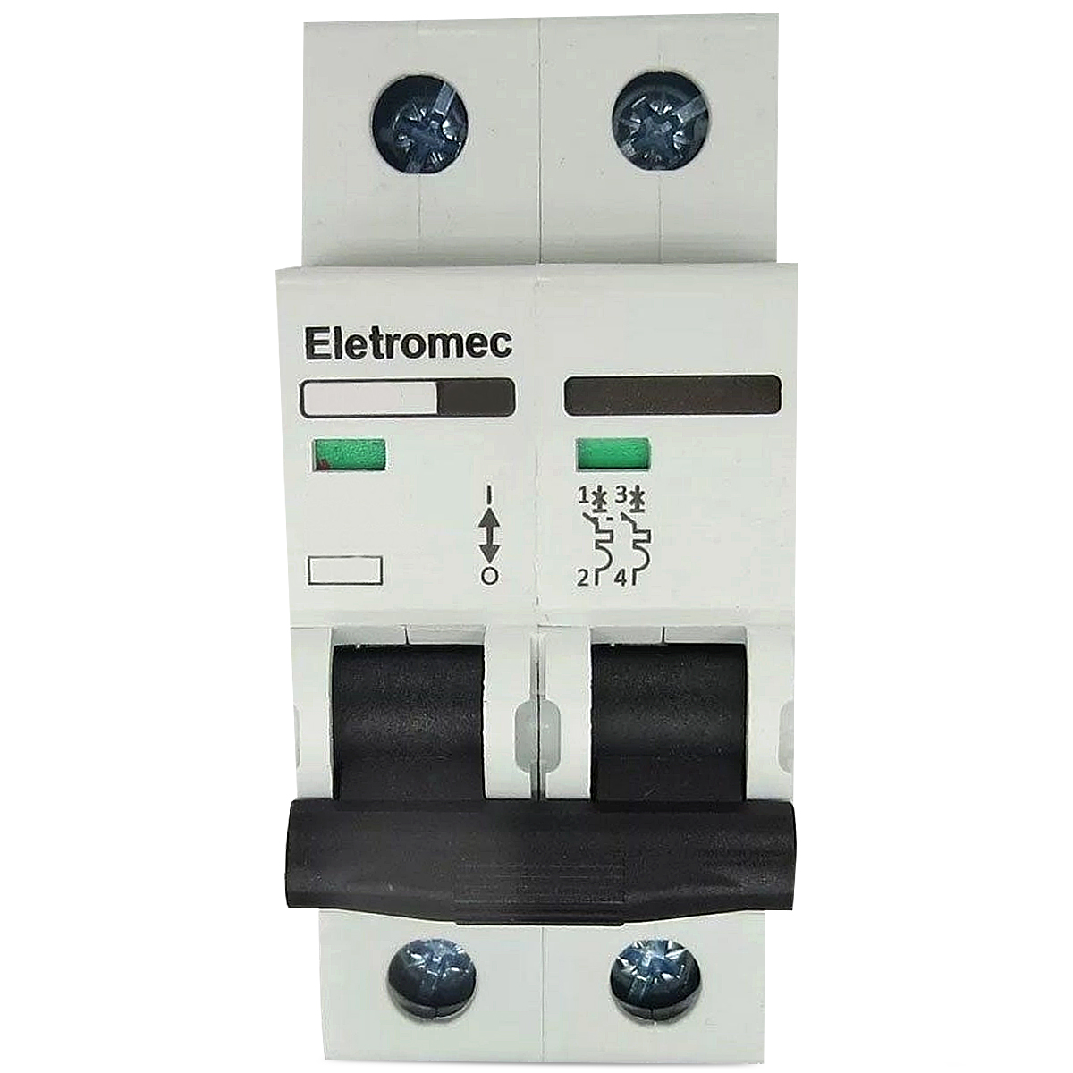 Disjuntor Mini Din Bipolar 25A Curva C 3Ka 400/440V ELMD-2C25 - Eletromec