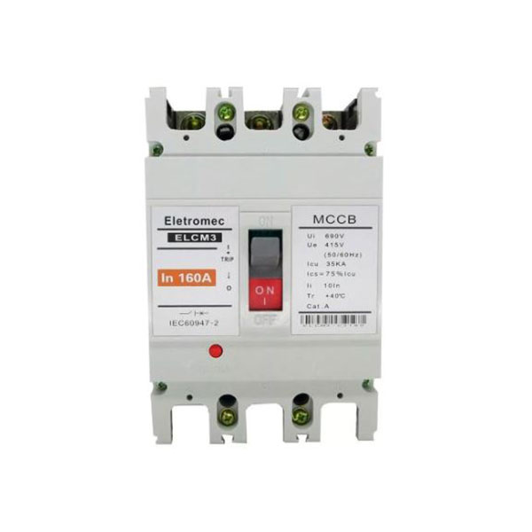 Disjuntor Caixa Moldada Tripolar 160A 35Ka 415/440V ELCM3-C3160 - Eletromec