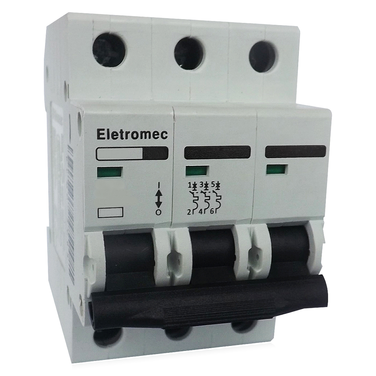 Disjuntor Mini Din Tripolar 63A Curva C 3Ka 400/440V ELMD-3C63 - Eletromec