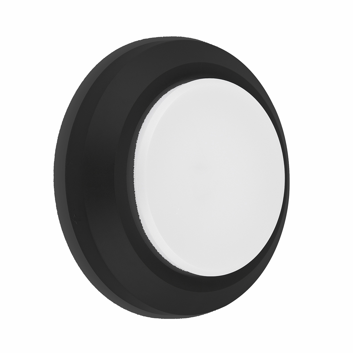 Luminária Arandela Led Bivolt Redondo Preto 3W 3000K Luz Amarela Decoled - Ledvance