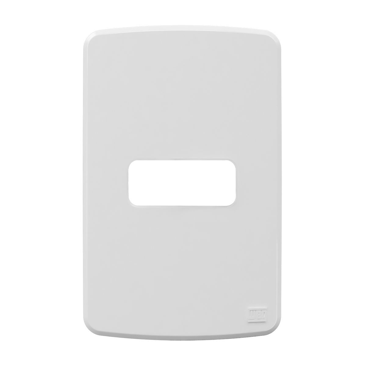 Placa Acabamento 4x2 1 Posto Horizontal Branco Antimicrobiana Composé Nobac Weg