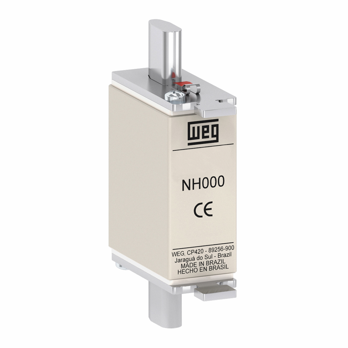 Fusível Nh Ultra-Rápido T-000 50A 690Vca 100Ka Ar FNH000-50K-A - WEG