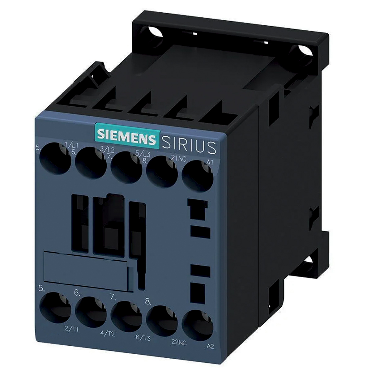 Contator De Potência Tripolar 16A 24Vcc 1Nf 3RT20181BB42 Siemens
