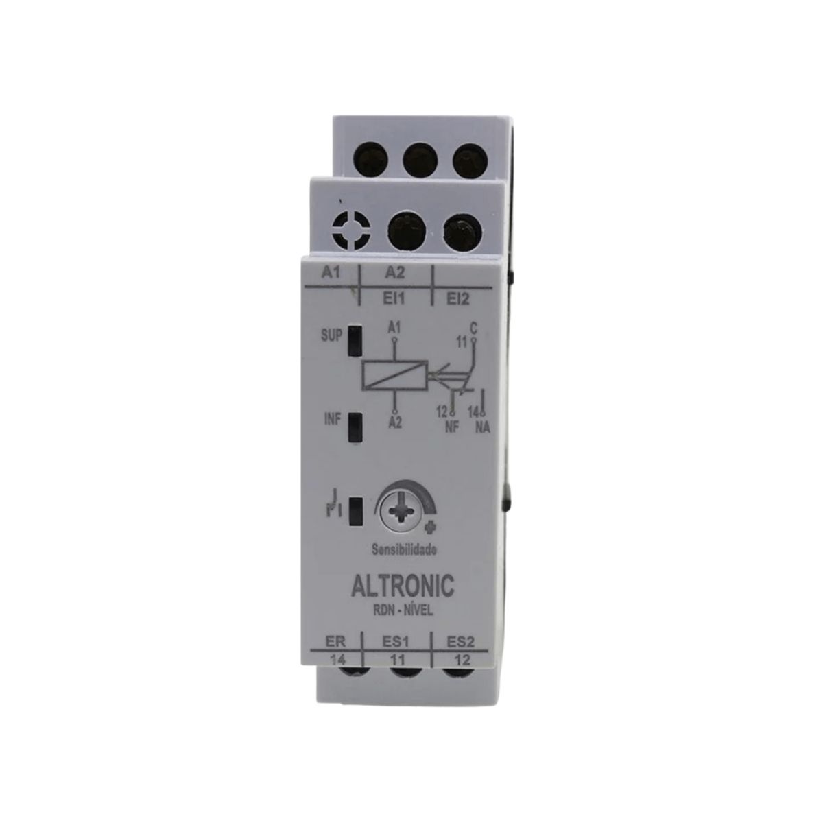 Relé Controle Monitoramento Nível 1Rev (Spdt) 3A 220-380V C/Caixa Mc - Altronic