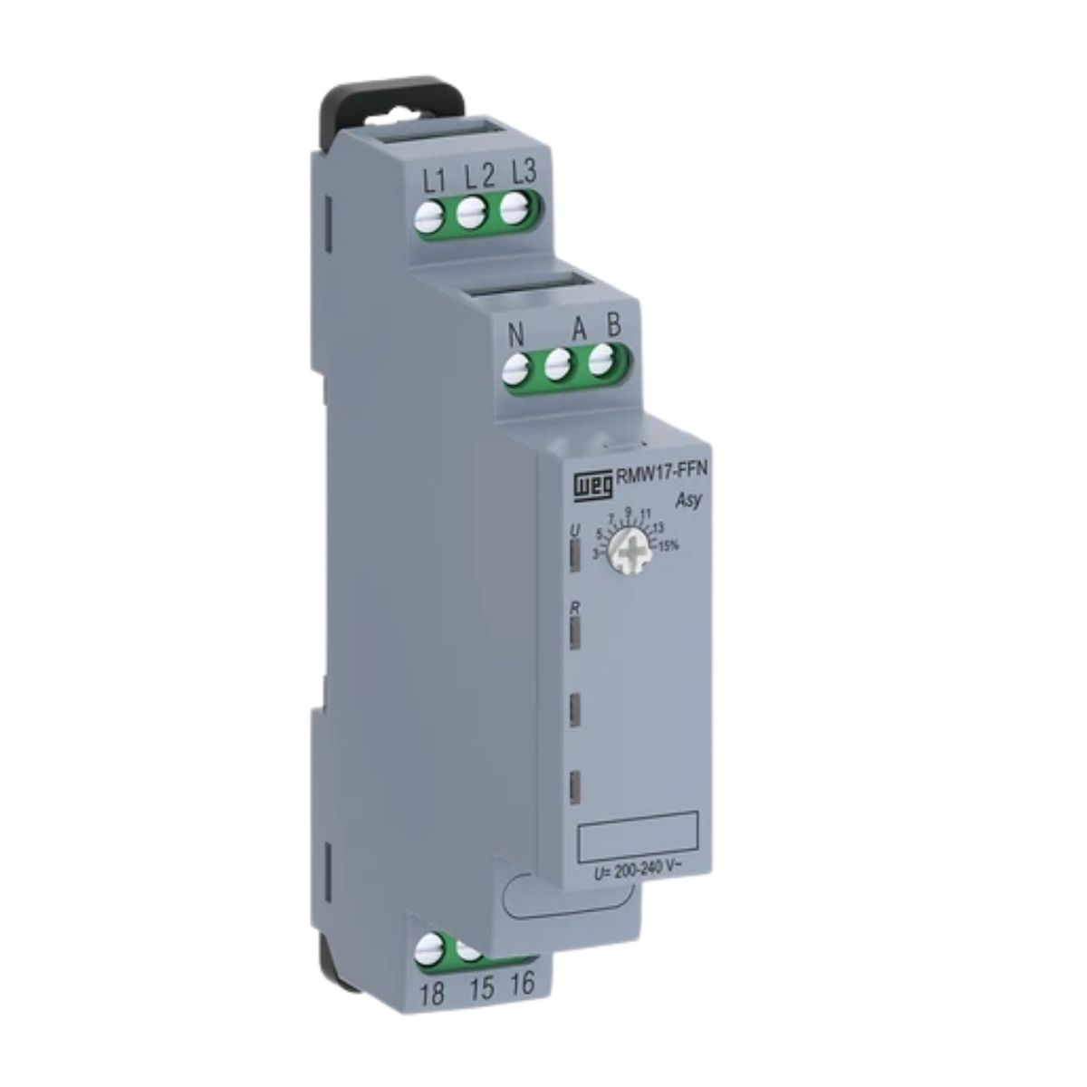 Rele Monitor Rede Alimentação Trifásica 380-480V 1Rev (Spdt) Trilho Din - Weg