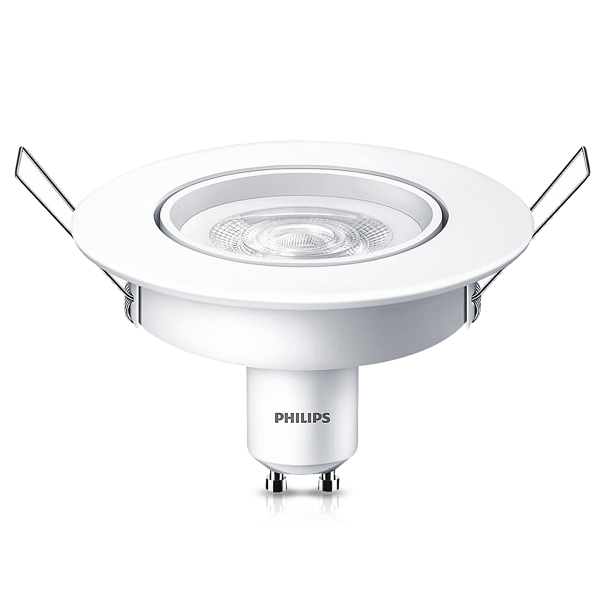Luminária Spot Led Embutir Redonda 5W Bivolt 2700K Luz Amarela - Philips