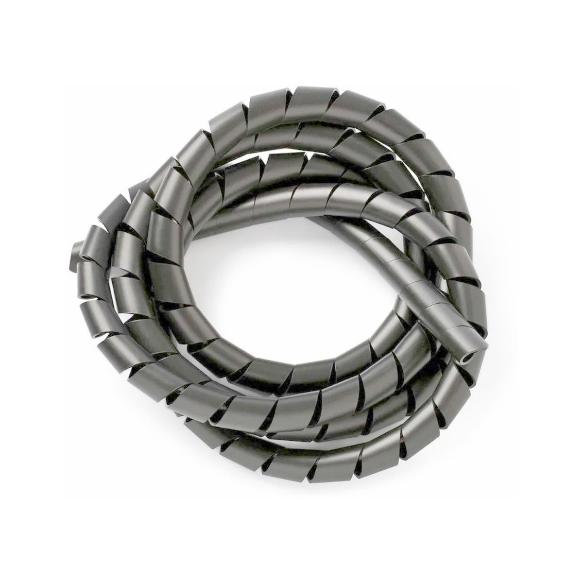 Spiral Organizador Cabos Spiral Tube 1/2 Polegadas Cinza Polietileno Blister 2 Metros - Hellermann