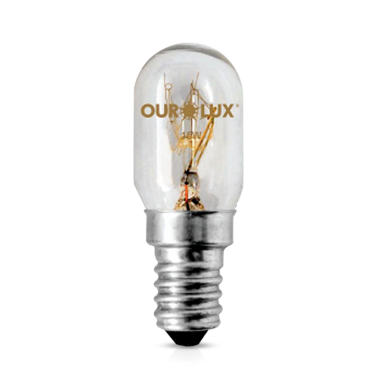 Lâmpada Incandescente Geladeira/Microondas A60 Clara 15W 127V E14 Luz Amarela 60Mm - Ourolux