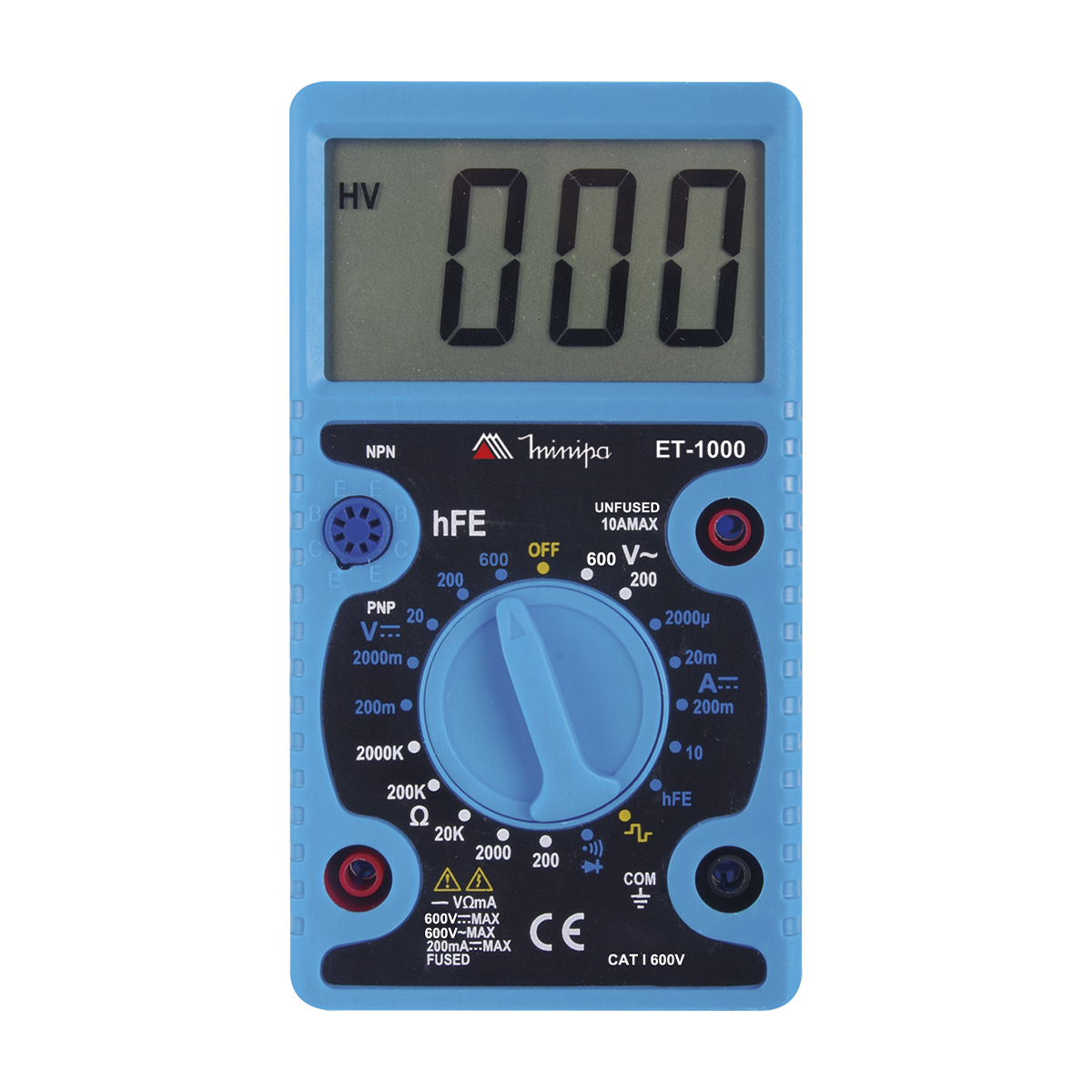 Multimetro Digital Portátil ET-1000 Azul - Minipa