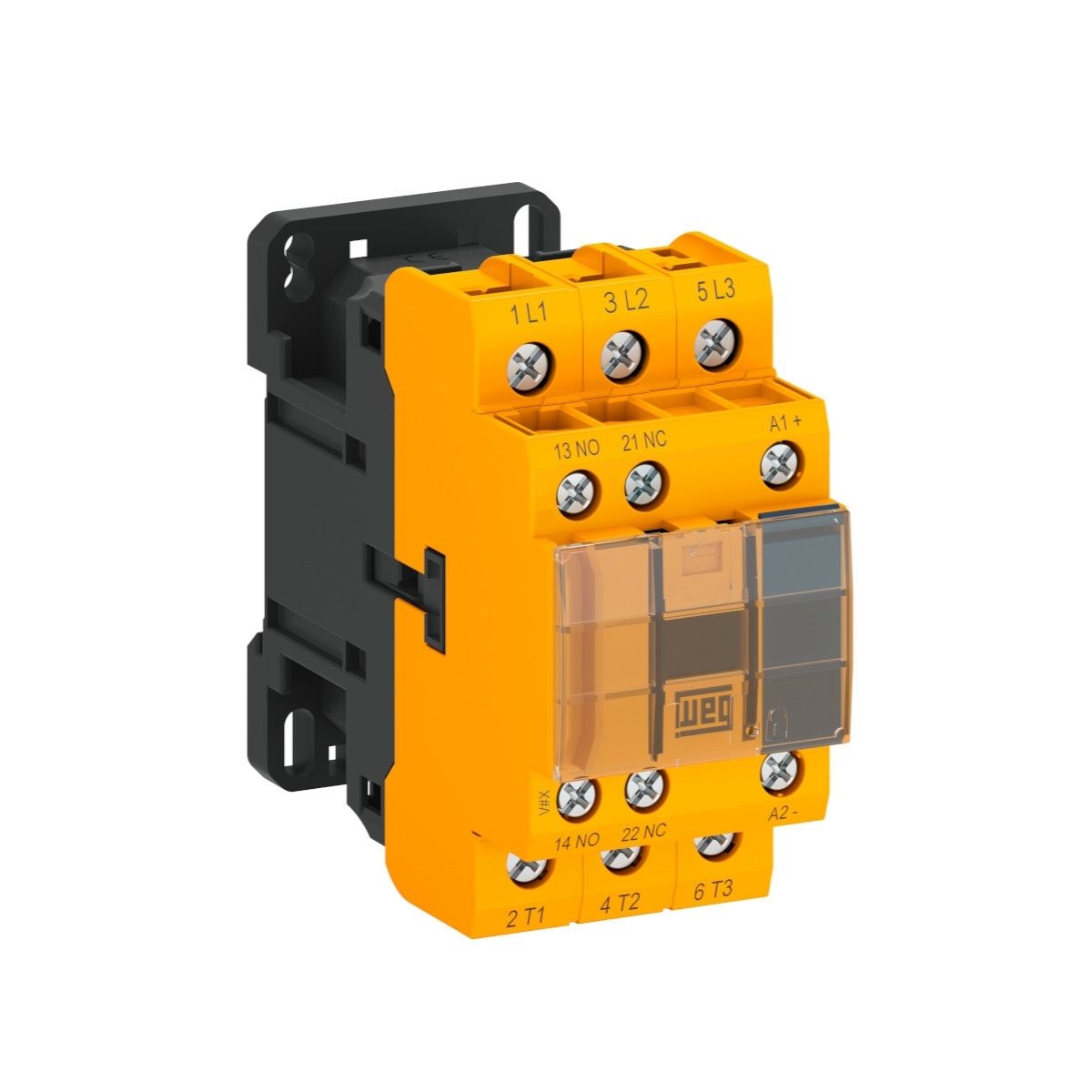 Contator Segurança Potencia Tripolar 12A 24Vcc 1Na+1Nf - Weg