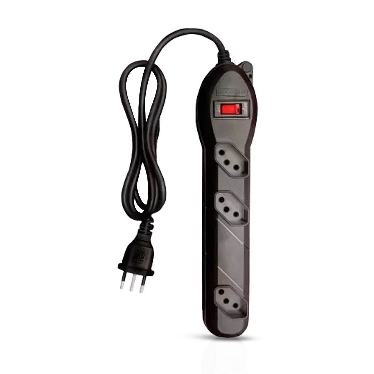 Filtro De Linha Qfl3 Circuit Breaker 3 Tomadas Bivolt Plástico Preto 10A 1,20 Metros - Qualitronix