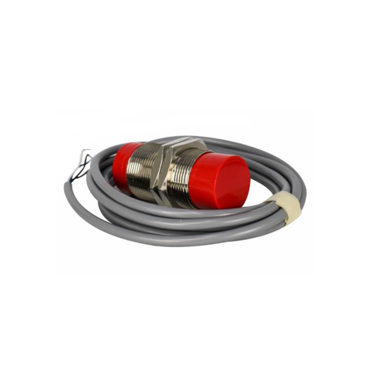 Sensor Indutivo Cilíndrico Roscado Sn=15Mm M30X1,50Mm Metálico 3 Fios 10-30Vcc Cabo 2M Pnp 1Nf 1 Led - Weg