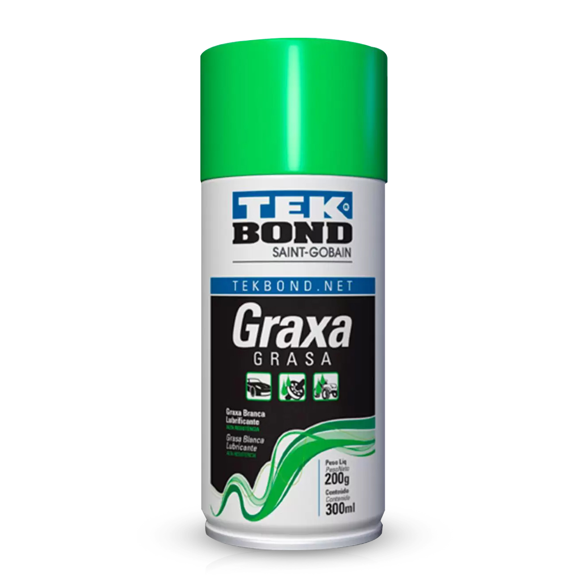 Spray Graxa Lubrificante Branco 300ml - Tek Bond
