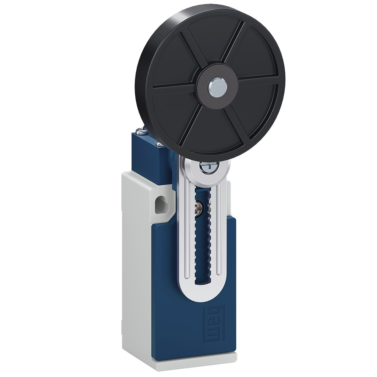 Chave Fim De Curso Roldana 50Mm 3A 1Na+1Nf Plástico Ação Lenta Atuador Borracha 240V Weg