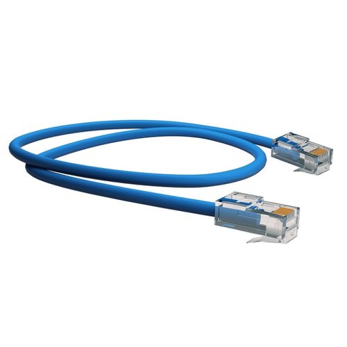 Cabo De Rede Patch Cord Azul U/Utp Cat.6 cmx T568A/B 0,5 Metros Sohoplus - Furukawa