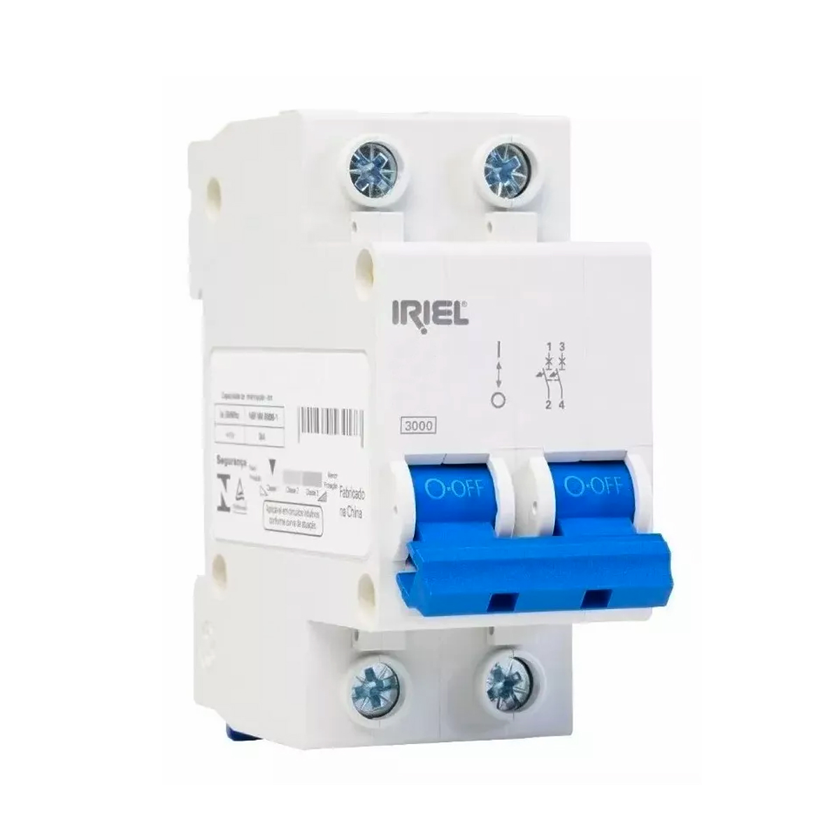 Disjuntor Mini Din Bipolar 40A Curva C 14Ka 230V 5SJ12407MB - Siemens