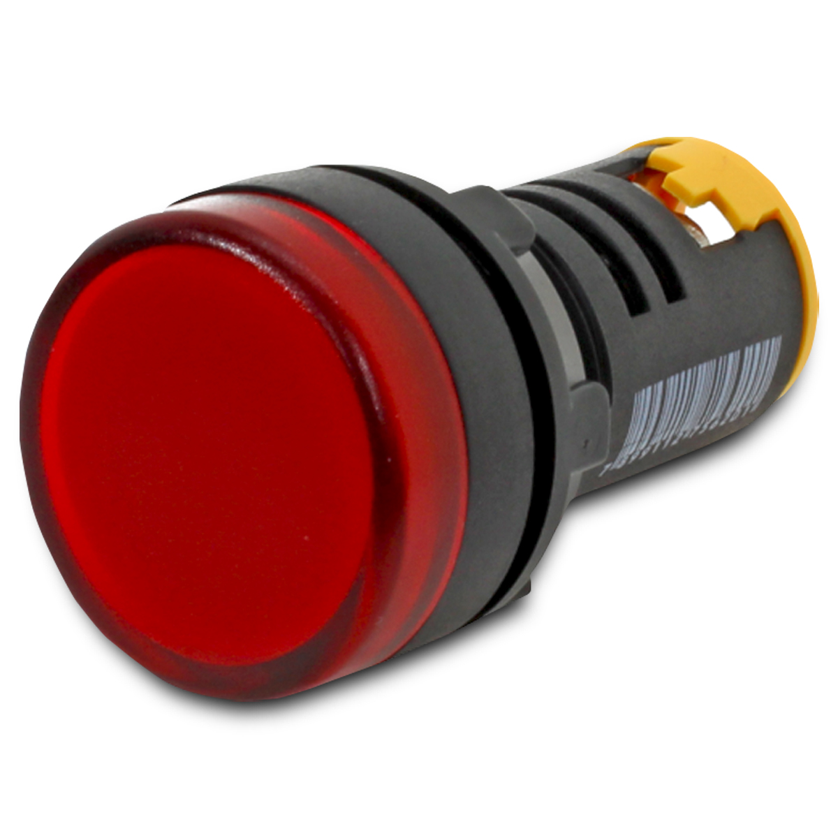Sinaleiro Monobloco Redondo Plástico Vermelho 24V Led Ip65 Max Botton 22Mm - Metaltex