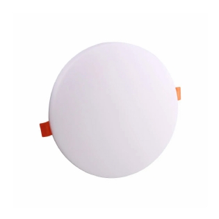 Luminária Painel Led Luz Branca Embutir Redondo Branco 24W Bivolt 6500k 2400lm Frameless - Bronzearte