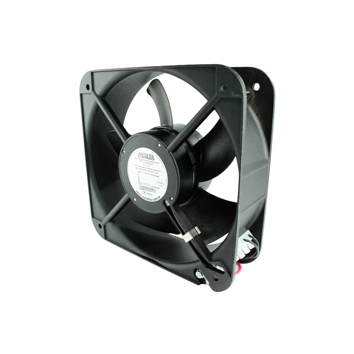 Mini Ventilador 220Vca 200X200X60Mm C/ Rolamento - Metaltex