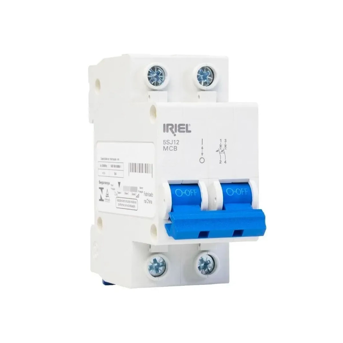 Disjuntor Mini Din Bipolar 20A Curva C 3Ka 220/380V 5SJ12207MB - Siemens