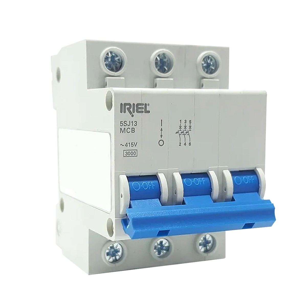 Disjuntor Mini Din Tripolar 16A Curva C 3Ka 220/380V 5SJ13167MB - Siemens