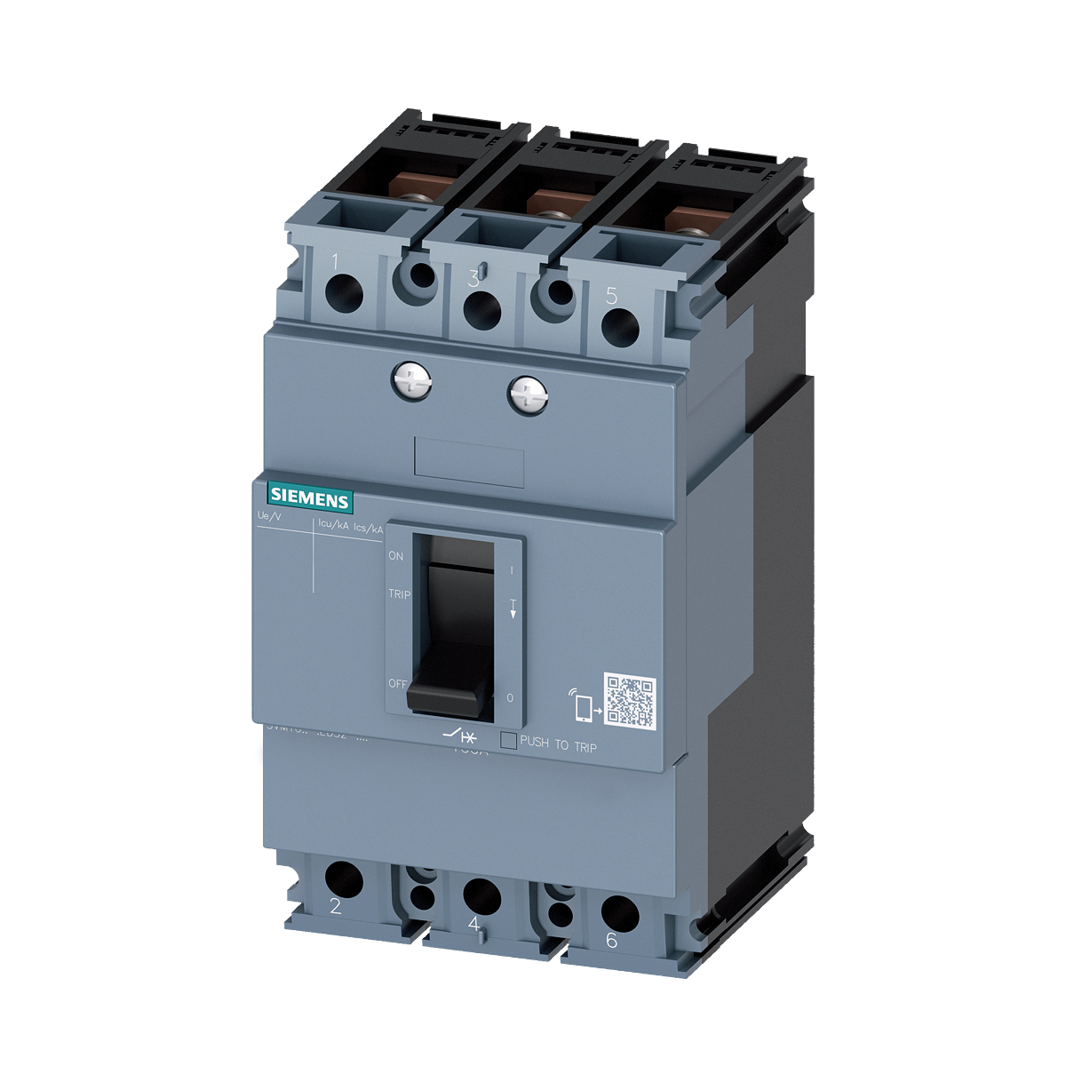 Disjuntor Caixa Moldada Tripolar 40A 25Ka 380/415V 3VM10403ED320AA0 - Siemens