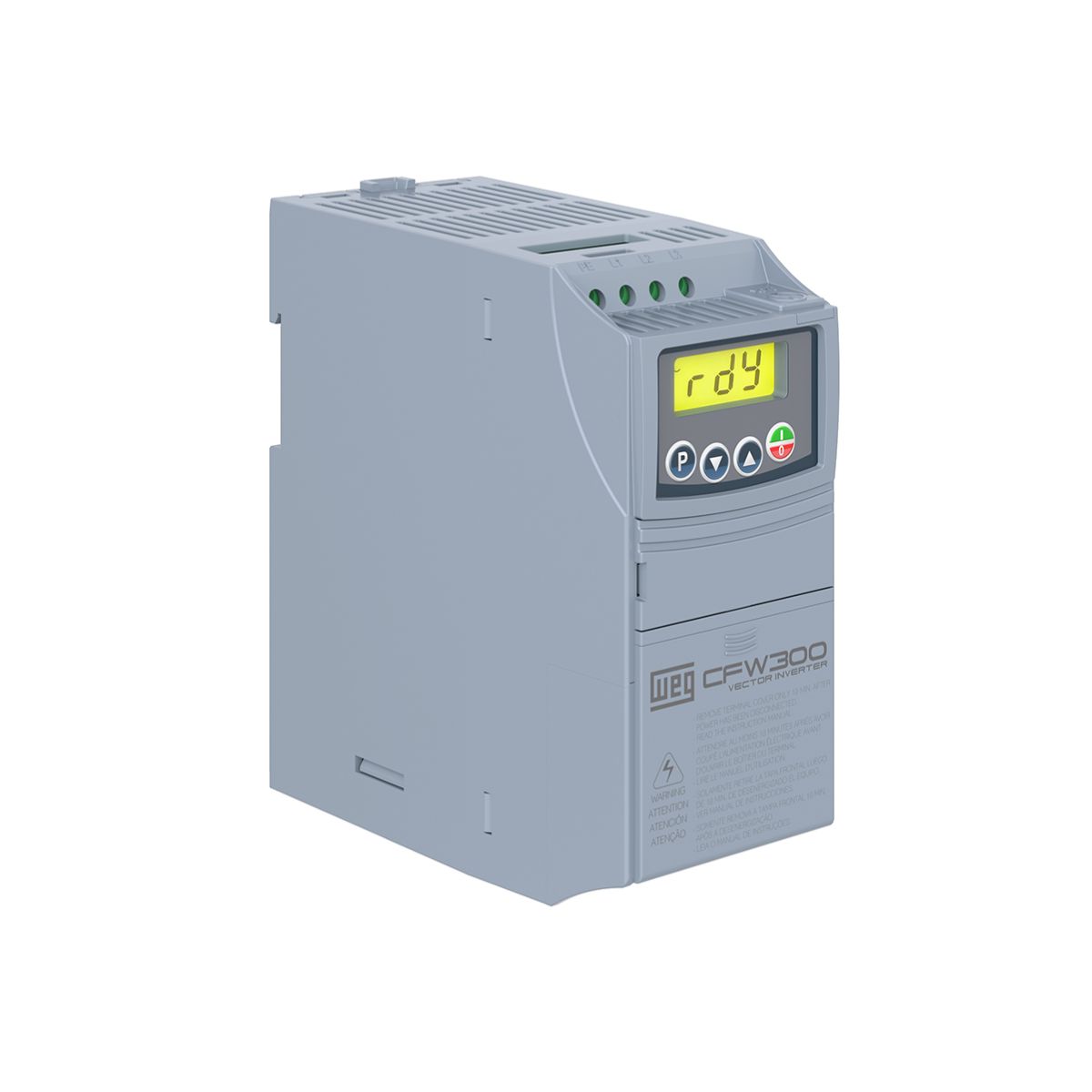 Inversor Frequência Trifásico 380-480V 50/60Hz 1,1A 0,37Kw - Weg