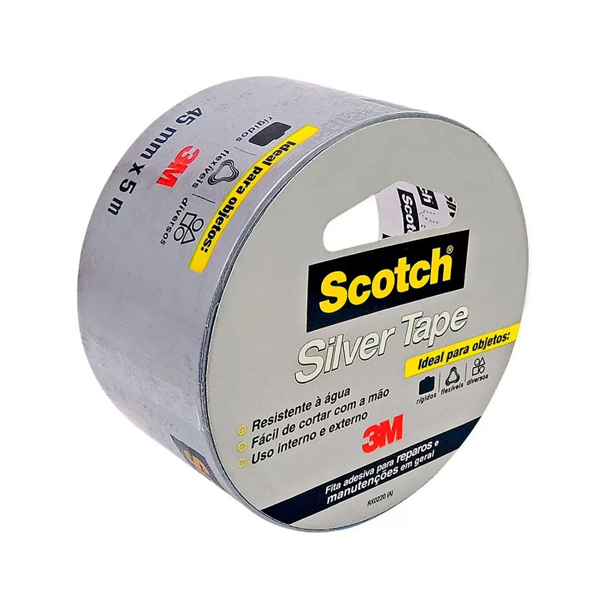 Fita Adesiva Silver Tape Scotch 5 Metros 45mm - 3M do Brasil
