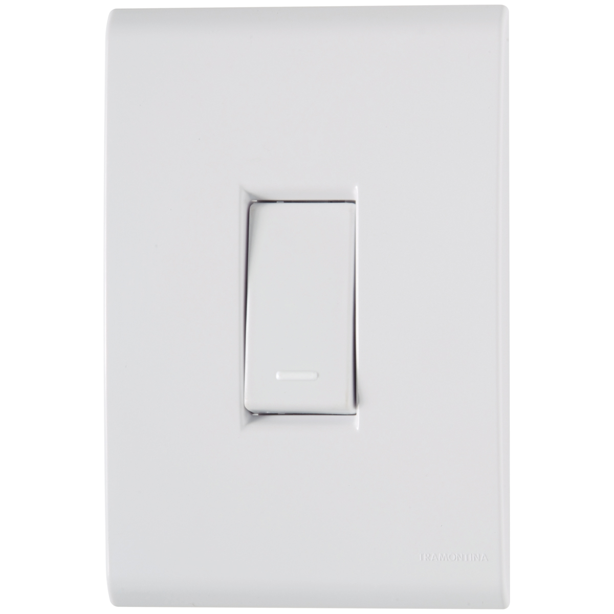 Conjunto 1 Interruptor Simples Vertical 10A 4X2 Liz Branco - Tramontina