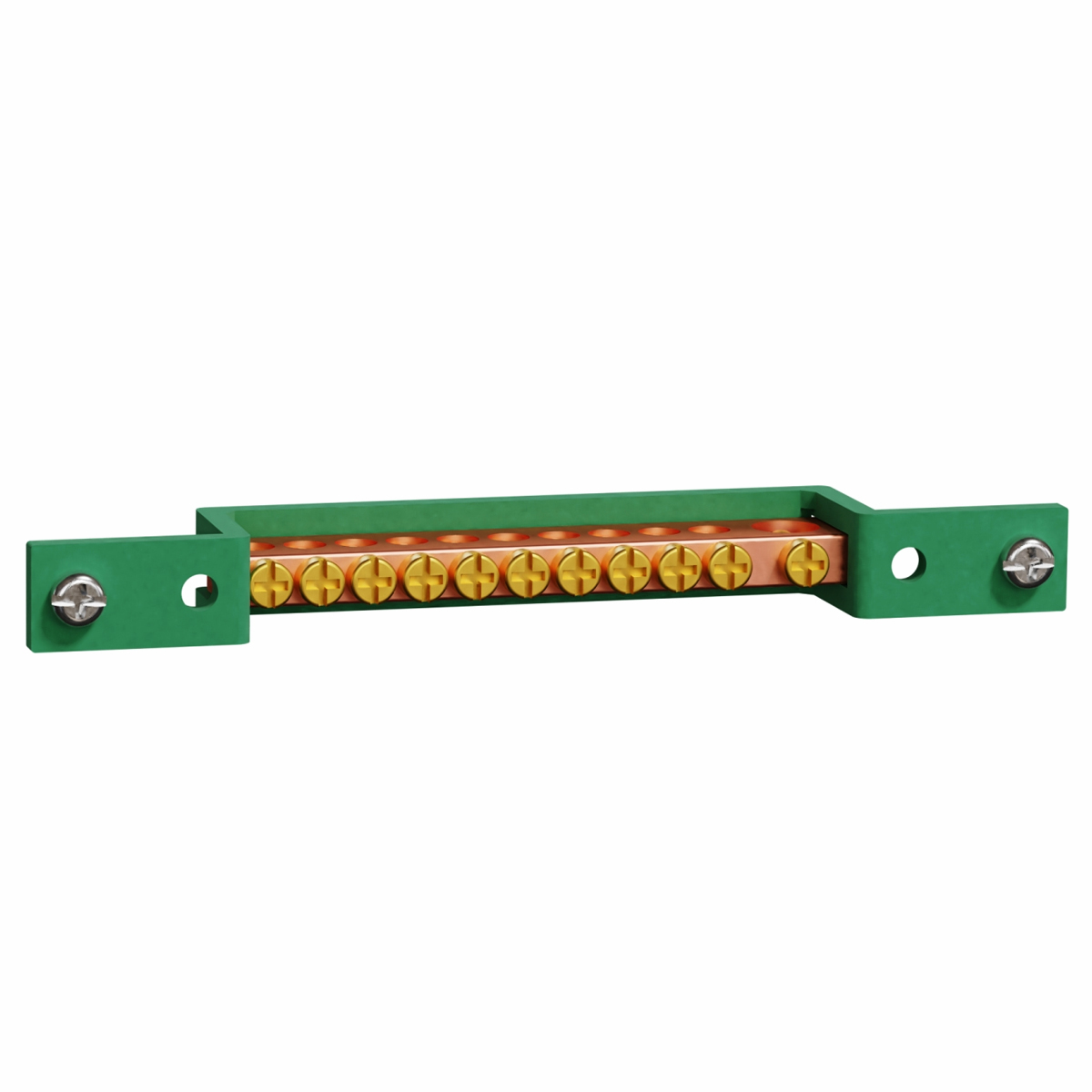 Barramento Terra Para Quadro 24/36/48 Disjuntor Com 11 Furos EZ9E33B11E - Schneider Electric
