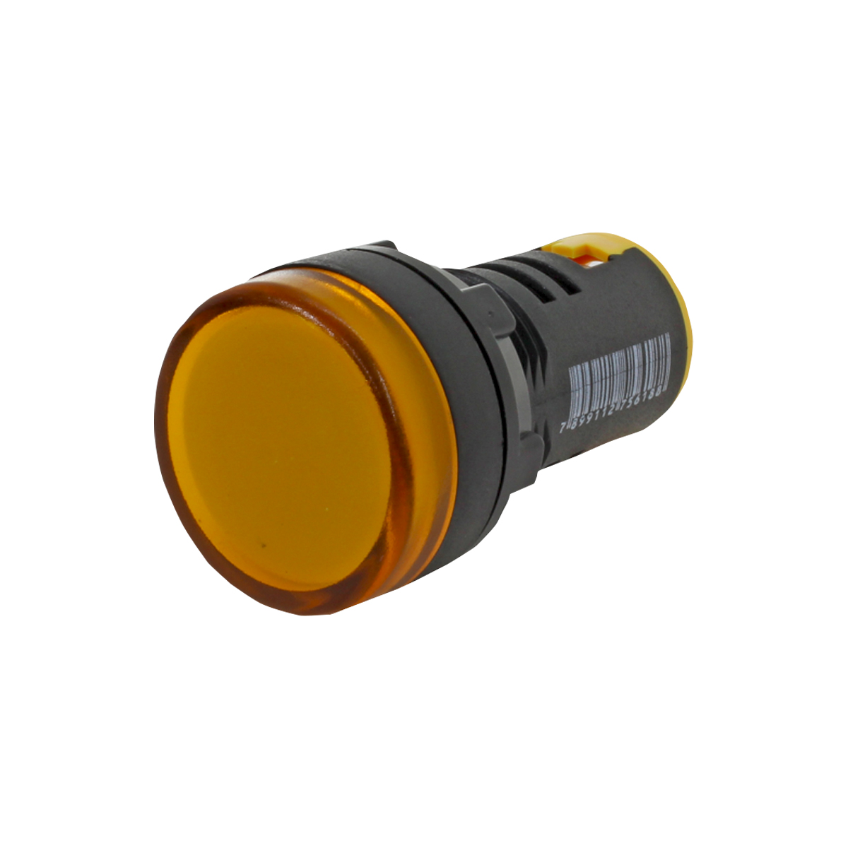 Sinaleiro Redondo Led Plástico Amarelo 220Vca Ip65 22Mm - Metaltex