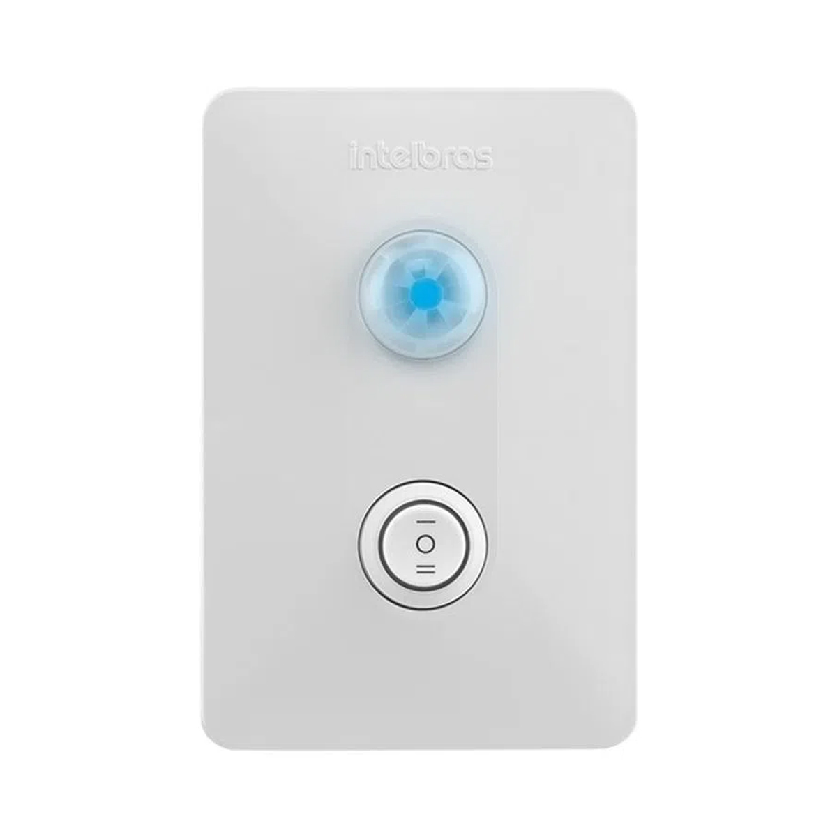 Sensor Presença Com Fotocélula Embutir Parede Bivolt Alcance 9 Metros 4X2 C/Interruptor - Intelbras