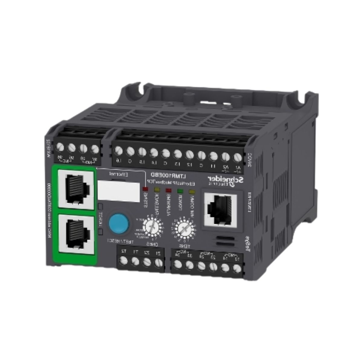 Rele Inteligente Ethernet Controle Motor Entrada 6 Logica 1Na+1Nf Sinal Falha/3Na 24Vcc 5-100A - Schneider