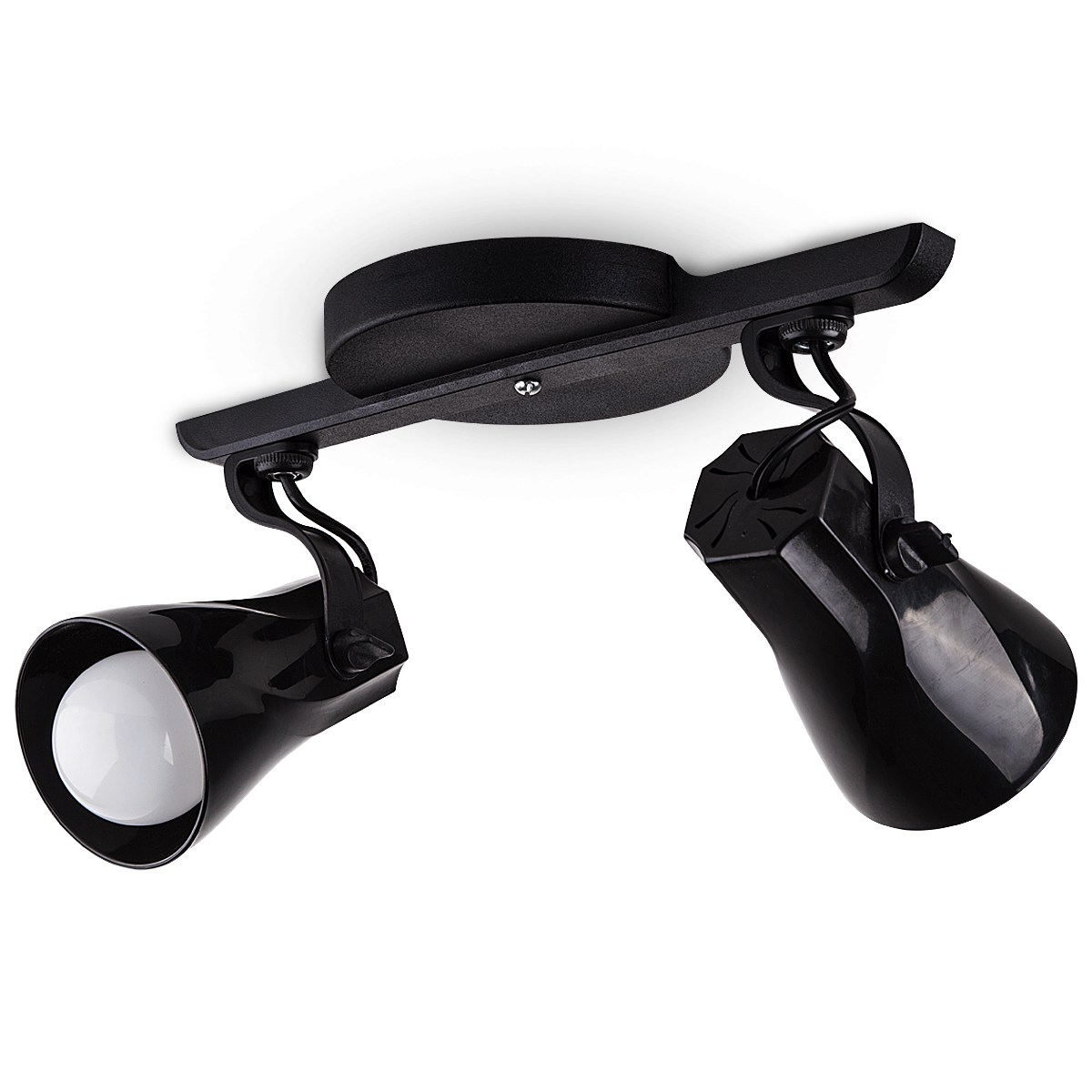 Spot Trilho Octa Duplo Direcionavel Bivolt E27 20W Preto - Startec