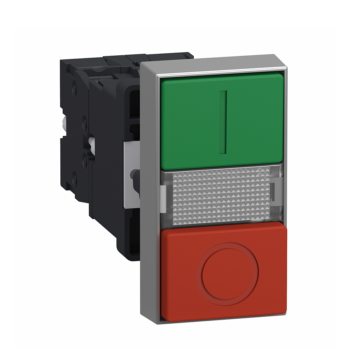 Botão Duplo Luminoso 1Na+1Nf Verde/Vermelho 24V XA2EW7L3741B5 - Schneider Electric