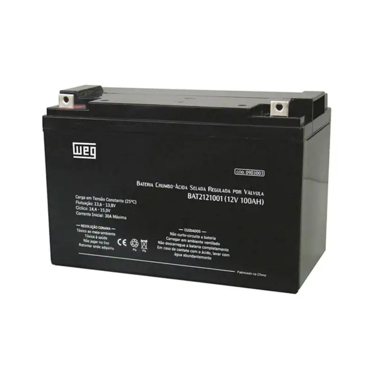 Bateria Selada Vrla 12V 18Ah 181X167X77Mm - Weg