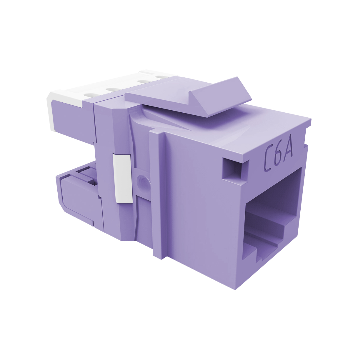 Conector Modular Keystone Rj45 Fêmea Cat6A Violeta - Furukawa