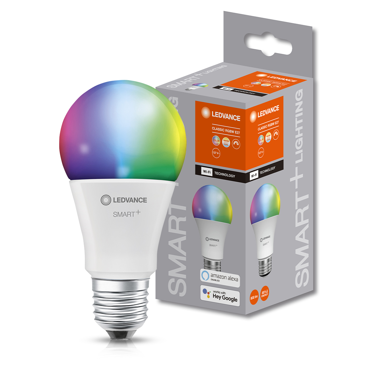 Lâmpada Led Inteligente Smart Wifi 9W 127V E27 RGBW Android/iOS - Osram/Ledvance